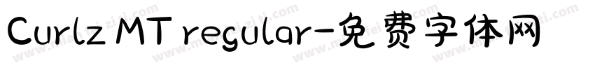 Curlz MT regular字体转换